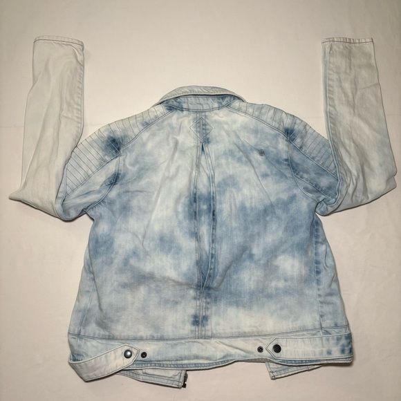 Volcom Genuine Acid Sun Wash 99% Cotton Zip Jean Jacket Size S - Picture 15 of 16